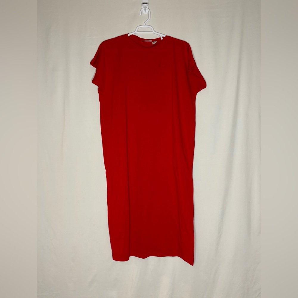 Sunbelt Red Midi T-Shirt Dress